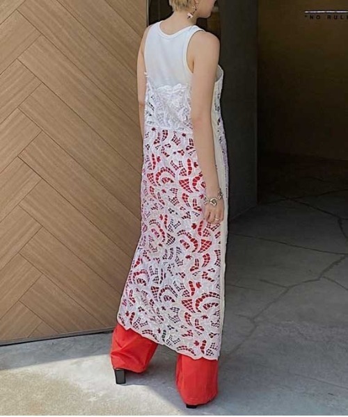 Ameri（アメリ）の「MEDI 2WAY CUT WORK LACE LONG TOP（その他