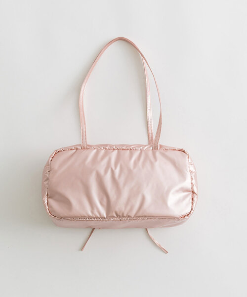 OLIVE des OLIVE(オリーブデオリーブ)の「ドロストボストンバッグ(ショルダーバッグ・レディース・シルバー/ピンク/サックスブルー/オフホワイト・FREE)」の18枚目の写真