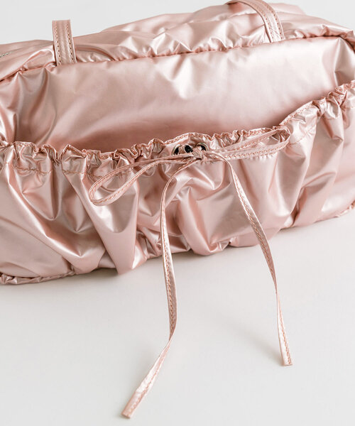 OLIVE des OLIVE(オリーブデオリーブ)の「ドロストボストンバッグ(ショルダーバッグ・レディース・シルバー/ピンク/サックスブルー/オフホワイト・FREE)」の19枚目の写真