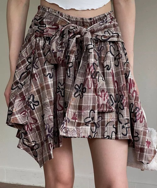 Sibra（シブラ）の「腰巻きシャツ風スカート（スカート）」 - WEAR