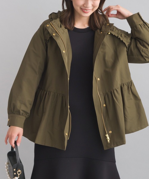 PICCIN（ピッチン）の「フリルマウンテンパーカー（マウンテンパーカー・レディース・アイボリー/ブラック/カーキ・M）」の3枚目の写真