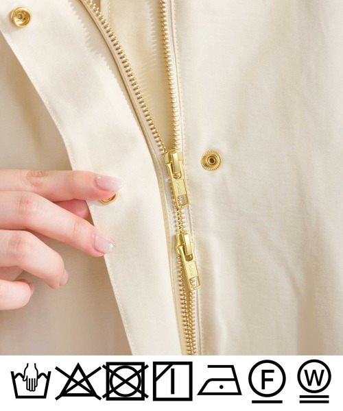 PICCIN（ピッチン）の「フリルマウンテンパーカー（マウンテンパーカー・レディース・アイボリー/ブラック/カーキ・M）」の4枚目の写真