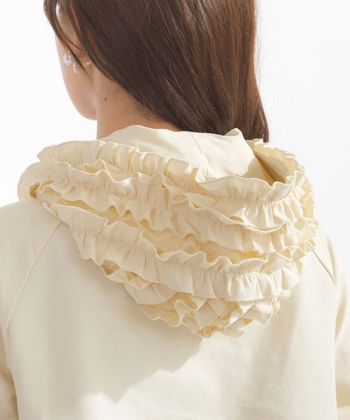 PICCIN（ピッチン）の「フリルマウンテンパーカー（マウンテンパーカー・レディース・アイボリー/ブラック/カーキ・M）」の7枚目の写真