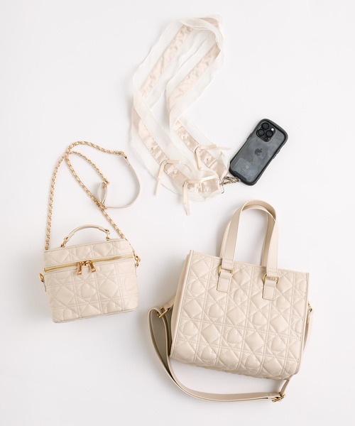 OLIVE des OLIVE（オリーブデオリーブ）の「Aimerianejoieリボン付きマルチストラップ（ステーショナリー・レディース・ピンク/アイボリー/ブラック/その他・FREE）」の5枚目の写真