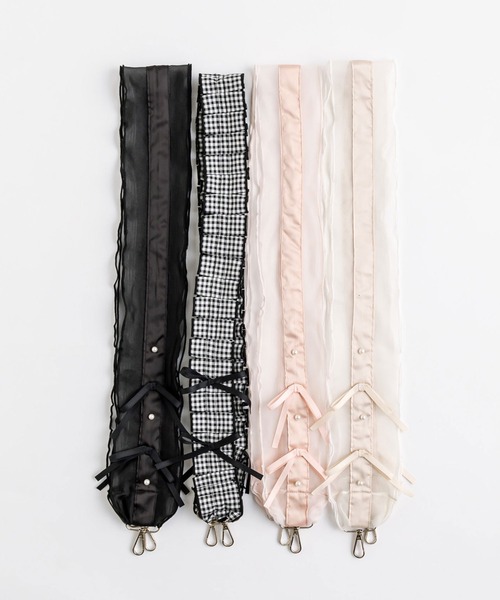 OLIVE des OLIVE（オリーブデオリーブ）の「Aimerianejoieリボン付きマルチストラップ（ステーショナリー・レディース・ピンク/アイボリー/ブラック/その他・FREE）」の10枚目の写真