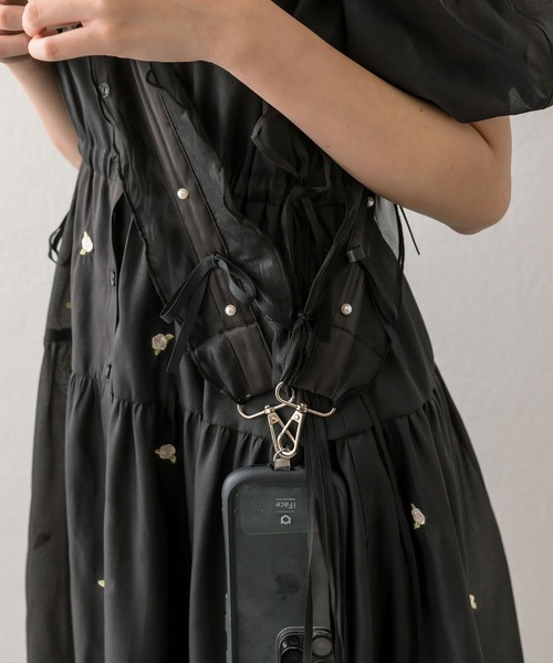 OLIVE des OLIVE（オリーブデオリーブ）の「Aimerianejoieリボン付きマルチストラップ（ステーショナリー・レディース・ピンク/アイボリー/ブラック/その他・FREE）」の21枚目の写真