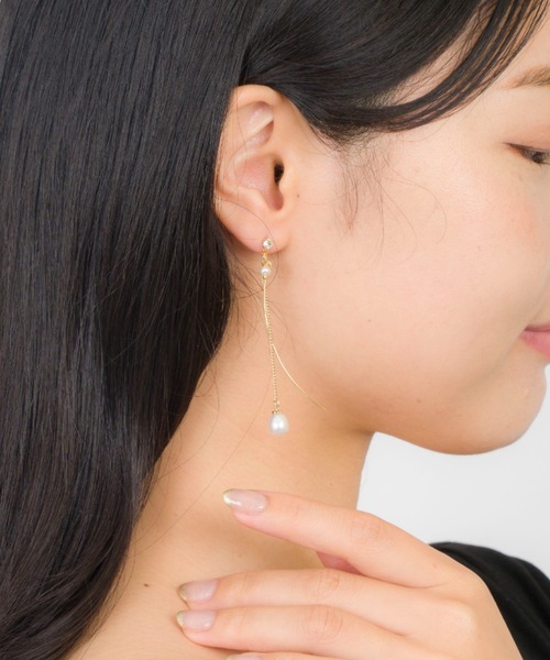 【1048】ピアス セカンドピアスにオススメ│K10 ダイヤモンド 軟骨ピアス – PICOLLET