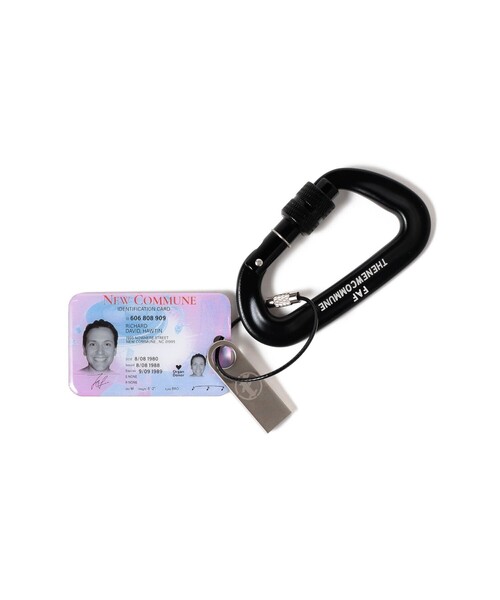 FAF(フェイク アス フラワーズ)の「FAF(Fake As Flowers) / DJ LICENSE(キーホルダー・メンズ・ブラック・ONE SIZE)」の1枚目の写真