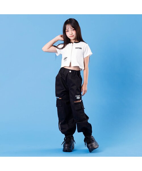 algy（アルジー）の「サイドスリットカーゴパンツ（カーゴパンツ・キッズ・インディゴブルー/ブラック/アイボリー・XXX-SMALL/XX-SMALL/X-SMALL/SMALL/MEDIUM）」の10枚目の写真