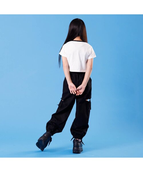 algy（アルジー）の「サイドスリットカーゴパンツ（カーゴパンツ・キッズ・インディゴブルー/ブラック/アイボリー・XXX-SMALL/XX-SMALL/X-SMALL/SMALL/MEDIUM）」の9枚目の写真