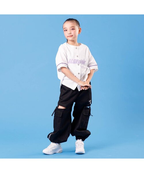 algy（アルジー）の「サイドスリットカーゴパンツ（カーゴパンツ・キッズ・インディゴブルー/ブラック/アイボリー・XXX-SMALL/XX-SMALL/X-SMALL/SMALL/MEDIUM）」の8枚目の写真