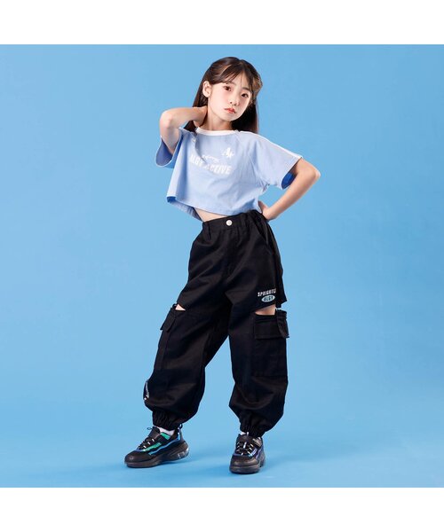 algy（アルジー）の「サイドスリットカーゴパンツ（カーゴパンツ・キッズ・インディゴブルー/ブラック/アイボリー・XXX-SMALL/XX-SMALL/X-SMALL/SMALL/MEDIUM）」の7枚目の写真