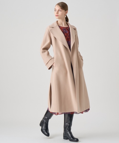 ANAYI メルトン ソデフレアコート セール】 パイルメルトンリバーテーラードコート （その他アウター