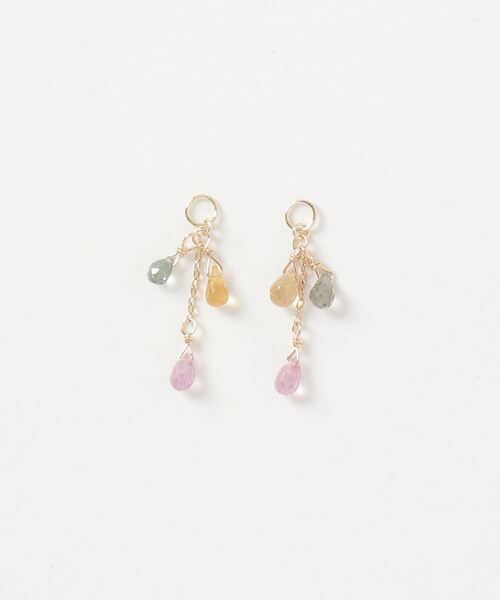 agete（アガット）の「K10サファイアピアスチャーム（チャーム）」 - WEAR