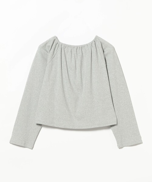 Ray BEAMS（レイビームス）の「Ray BEAMS / リブ ギャザーネック リボン カーディガン（カーディガン/ボレロ・レディース・グレー/レッド・ONE SIZE）」の18枚目の写真