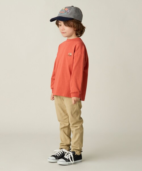 BEAMS mini（ビームスミニ）の「アニマル ヒップ ロングスリーブ Tシャツ 2024FW（90～150cm）（Tシャツ/カットソー・キッズ・オフホワイト/ネイビー/レッド・140/110/90/100/120/130/150）」の7枚目の写真