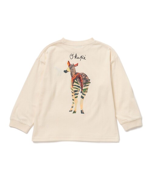 BEAMS mini（ビームスミニ）の「アニマル ヒップ ロングスリーブ Tシャツ 2024FW（90～150cm）（Tシャツ/カットソー・キッズ・オフホワイト/ネイビー/レッド・140/110/90/100/120/130/150）」の21枚目の写真