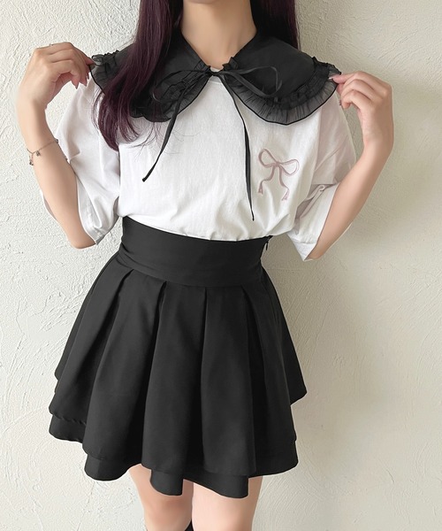 apres jour（アプレジュール）の「アソートフリル付け襟【ZOZOTOWN限定アイテム】（付け襟・レディース・ブラック/オフホワイト・ﾌﾘ-）」の9枚目の写真