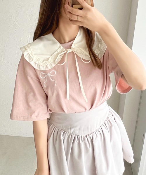 apres jour（アプレジュール）の「アソートフリル付け襟【ZOZOTOWN限定アイテム】（付け襟・レディース・ブラック/オフホワイト・ﾌﾘ-）」の17枚目の写真