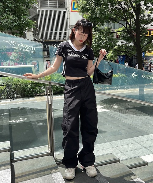 sevens(セブンズ)の「【sevens】ユニフォームちびティシャツ(Tシャツ/カットソー・レディース・ネイビー/ホワイト/ブラック・FREE)」の8枚目の写真