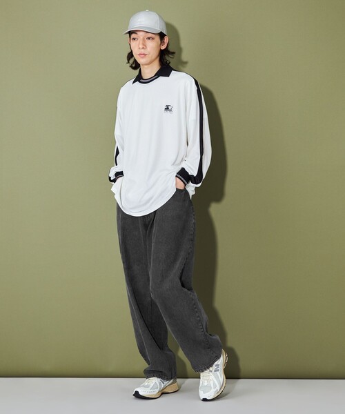 CITEN（シテン）の「＜CITEN＞バギーデニムパンツ（デニムパンツ・メンズ・コバルトブルー/ブラック・L/M/S）」の7枚目の写真