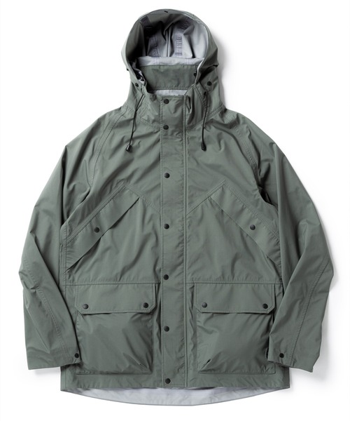 narifuri(ナリフリ)の「NFC 3レイヤーフルシームフィールドレインコート(ナイロンジャケット・メンズ・ダークネイビー/ライトオリーブ・LARGE/X-LARGE/SMALL/MEDIUM)」の10枚目の写真