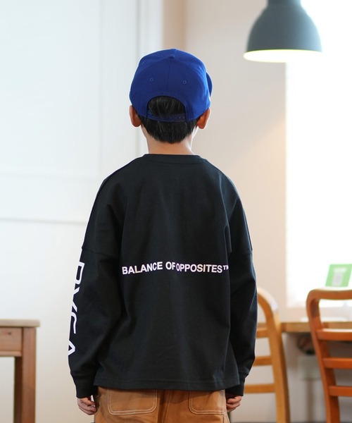 RVCA（ルーカ）の「RVCA/ルーカ BIG RVCA LT ロングTシャツ 親子コーデ BE046-059（Tシャツ/カットソー・キッズ・ホワイト/ブラック・130cm/140cm/150cm/160cm）」の9枚目の写真