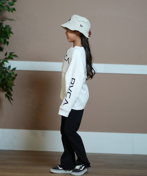 RVCA（ルーカ）の「RVCA/ルーカ BIG RVCA LT ロングTシャツ 親子コーデ BE046-059（Tシャツ/カットソー・キッズ・ホワイト/ブラック・130cm/140cm/150cm/160cm）」の6枚目の写真