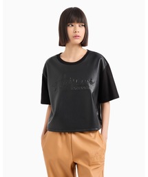 ARMANI EXCHANGE | 【A|X アルマーニ エクスチェンジ】シグネチャーロゴ　半袖クルーネッククロップドTシャツ/CROPPED(Tシャツ/カットソー)