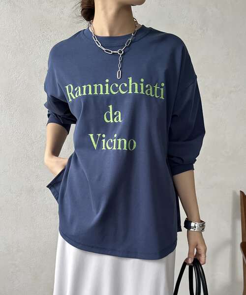 【セール】【WEB限定】刺繍ロゴTEE（Tシャツ/カットソー）｜DouDou（ドゥドゥ）