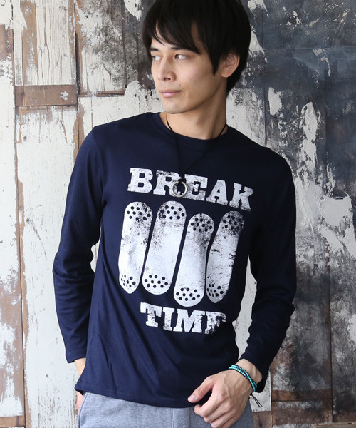 セール】ロンT アメカジなど カジュアルロゴプリント（Tシャツ