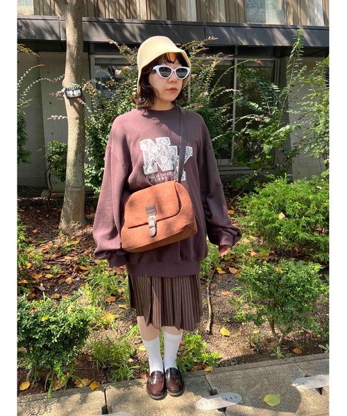 WC（ダブル シー）の「レースワッペンビッグスウェット（スウェット・レディース・チャコールグレー/ブラウン/ワインレッド・FREE）」の11枚目の写真