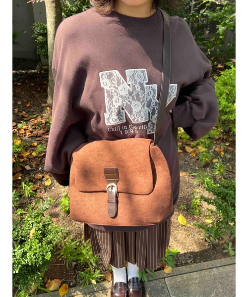 WC（ダブル シー）の「レースワッペンビッグスウェット（スウェット・レディース・チャコールグレー/ブラウン/ワインレッド・FREE）」の12枚目の写真