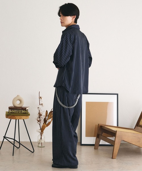 epnok（エプノック）の「アソートベーシックルーズシャツ（シャツ/ブラウス・メンズ・ネイビー/オフホワイト/チャコールグレー/カーキ/ブラック/ブラウン・SMALL/LARGE/MEDIUM）」の11枚目の写真