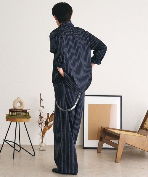 epnok（エプノック）の「アソートベーシックルーズシャツ（シャツ/ブラウス・メンズ・ネイビー/オフホワイト/チャコールグレー/カーキ/ブラック/ブラウン・SMALL/LARGE/MEDIUM）」の13枚目の写真