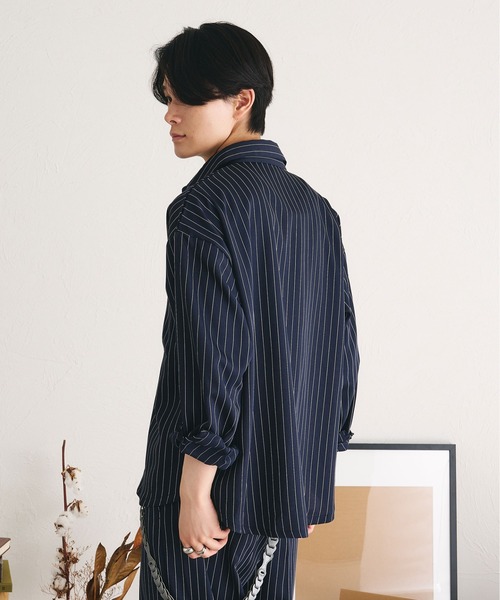 epnok（エプノック）の「アソートベーシックルーズシャツ（シャツ/ブラウス・メンズ・ネイビー/オフホワイト/チャコールグレー/カーキ/ブラック/ブラウン・SMALL/LARGE/MEDIUM）」の8枚目の写真