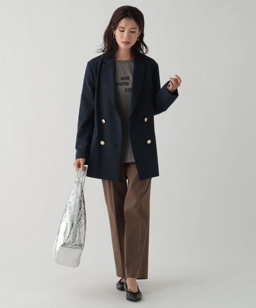 Elura（エルーラ）の「launit ロゴTシャツ/149294（Tシャツ/カットソー・レディース・チャコールグレー/ホワイト・MEDIUM/LARGE）」の4枚目の写真