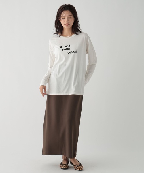 Elura（エルーラ）の「launit ロゴTシャツ/149294（Tシャツ/カットソー・レディース・チャコールグレー/ホワイト・MEDIUM/LARGE）」の8枚目の写真
