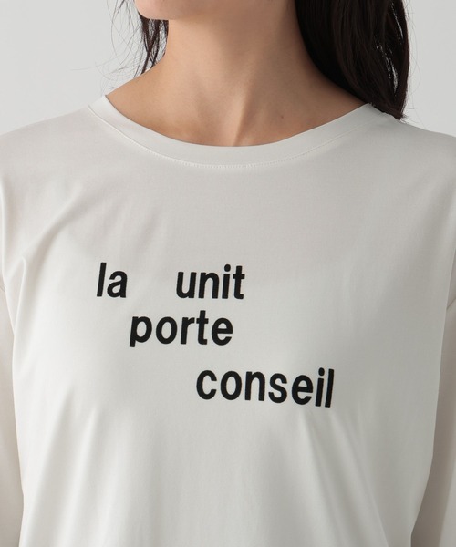Elura（エルーラ）の「launit ロゴTシャツ/149294（Tシャツ/カットソー・レディース・チャコールグレー/ホワイト・MEDIUM/LARGE）」の12枚目の写真