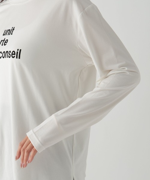 Elura（エルーラ）の「launit ロゴTシャツ/149294（Tシャツ/カットソー・レディース・チャコールグレー/ホワイト・MEDIUM/LARGE）」の13枚目の写真