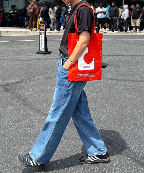 LURAKU（ルラク）の「【LURAKU】 Graphic color Tote Bag - グラフィックカラートートバッグ（トートバッグ・メンズ・ブルー/オレンジ/グリーン・FREE）」の14枚目の写真