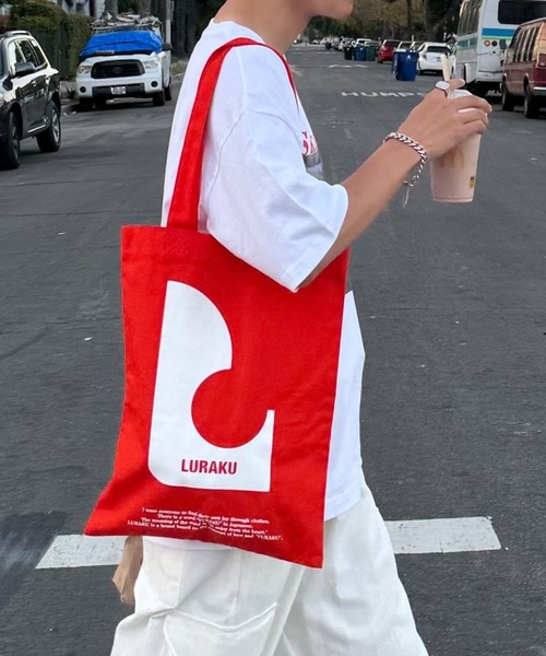 LURAKU（ルラク）の「【LURAKU】 Graphic color Tote Bag - グラフィックカラートートバッグ（トートバッグ・メンズ・ブルー/オレンジ/グリーン・FREE）」の15枚目の写真