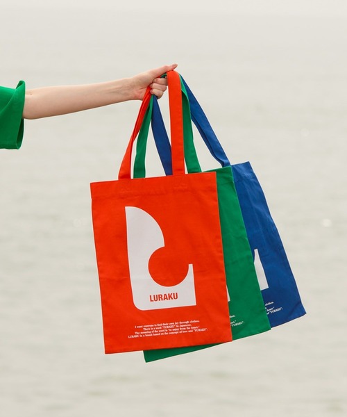 LURAKU】 Graphic color Tote Bag - グラフィックカラートート