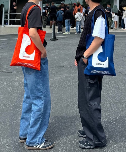 LURAKU（ルラク）の「【LURAKU】 Graphic color Tote Bag - グラフィックカラートートバッグ（トートバッグ・メンズ・ブルー/オレンジ/グリーン・FREE）」の13枚目の写真