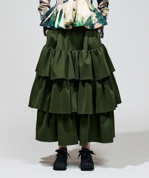 NON TOKYO（ノントーキョー）の「JERSEY TIERED SKIRT（スカート