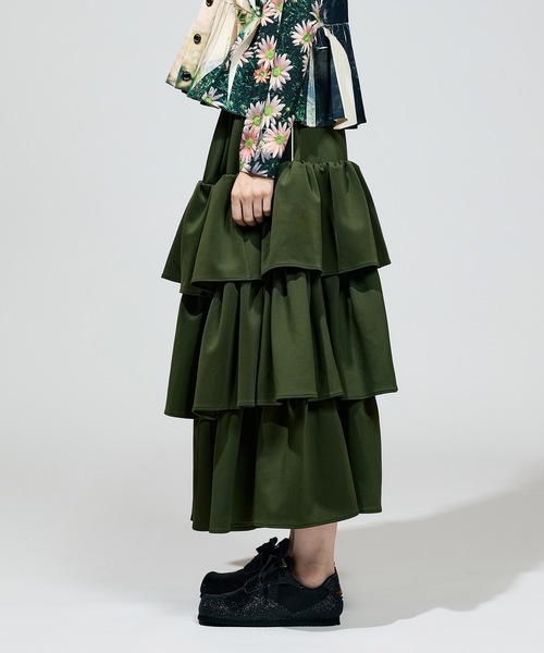 NON TOKYO（ノントーキョー）の「JERSEY TIERED SKIRT（スカート