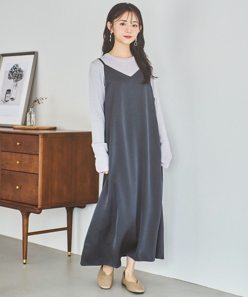 mil(ミル)の「【150㎝前後の小柄さんサイズ】シンプルラメリブニット(ニット/セーター・レディース・ライトグレー/ブラウン/ベージュ・XS/S)」の16枚目の写真