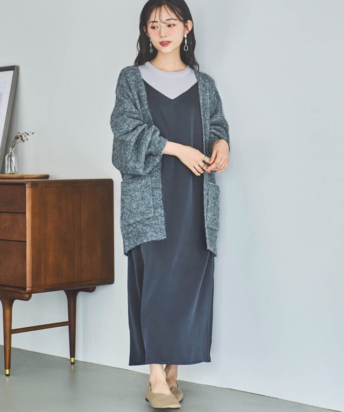 mil(ミル)の「【150㎝前後の小柄さんサイズ】シンプルラメリブニット(ニット/セーター・レディース・ライトグレー/ブラウン/ベージュ・XS/S)」の17枚目の写真