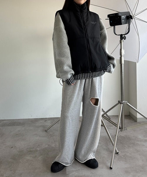 apres jour mignon(アプレジュールミニョン)の「アソートダウンライクベスト【ZOZOTOWN限定アイテム】(ベスト・レディース・オレンジ/アイボリー/ダークブラウン/チャコールグレー/ブラック・フリー/X-LARGE)」の13枚目の写真