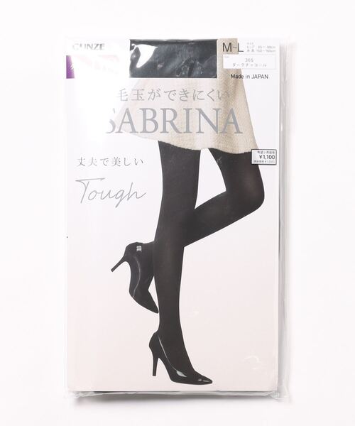 SABRINA(サブリナ)の「SABRINA/サブリナ 毛玉ができにくい tough/タフ タイツ 110デニール(タイツ/ストッキング・レディース・ブラック/チャコール・L~LL/M~L)」の2枚目の写真